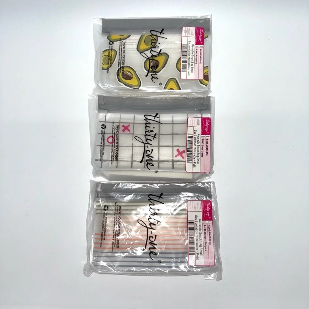 Thirty-One Reusable Snack Bags Small